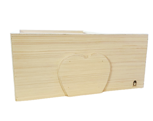 Wooden digging box for rabbits